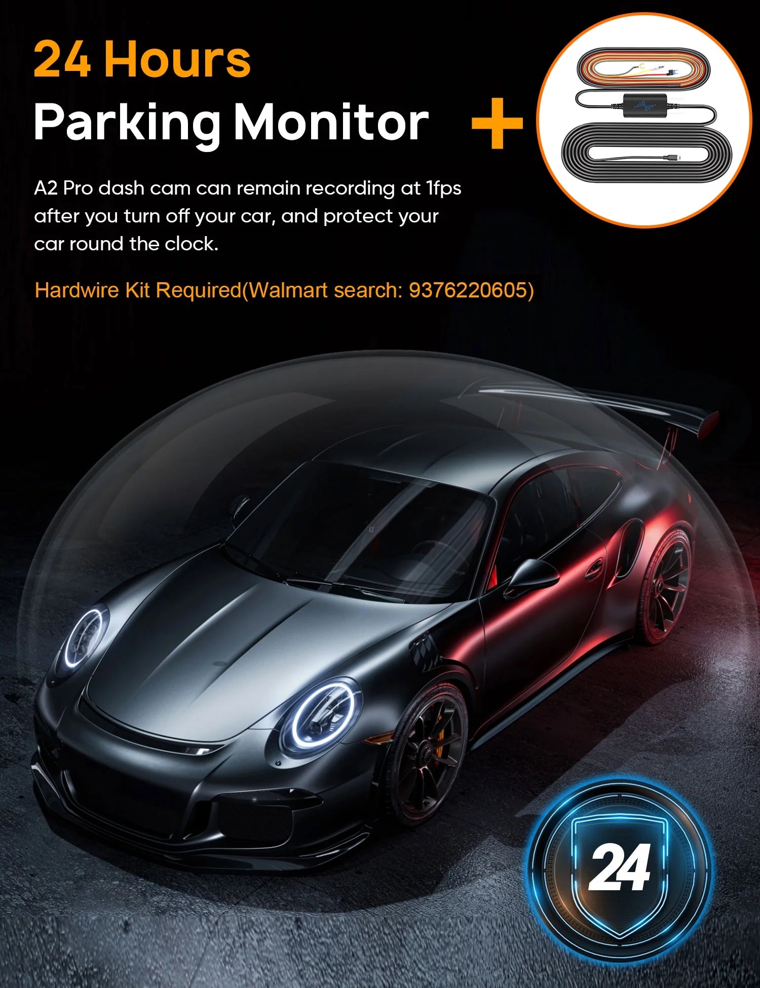 Dash Cam Front and Rear, 4K+2.5K 5G Wifi & WDR Dash Camera for Car with 64GB Card Dashcam, G-Sensor, Super Night Vision, Loop Recording, Parking Mode