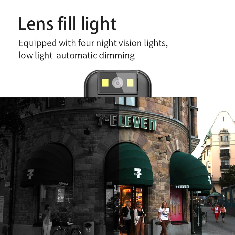 Mini Body Camera Full HD 1080P Body Mounted Camera Small Portable Night Vision Police Body Cam Support TF Card Mini Camera