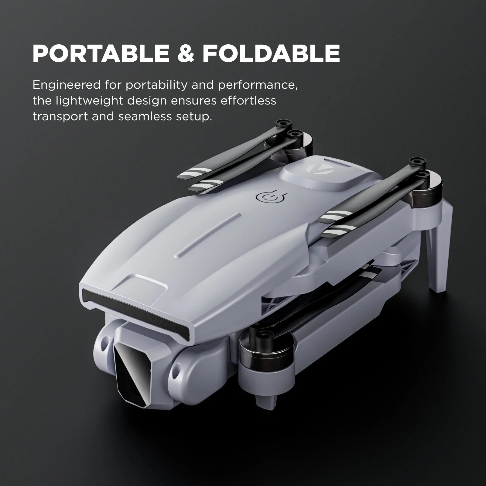 Skytrek GPS Foldable Video Drone with 1080P HD Camera, 2.8” Live Video Controller, Brushless Motors, Auto Return, and Travel Carry Case, Drone for Beginners, Aerial Photography, and Outdoor